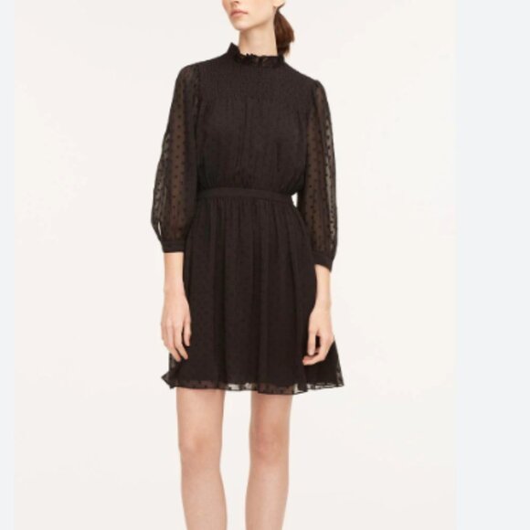 NWT Rebecca Taylor Clip-Dot Shirt Dress SPRING SUMMER VACATION - Picture 4 of 7